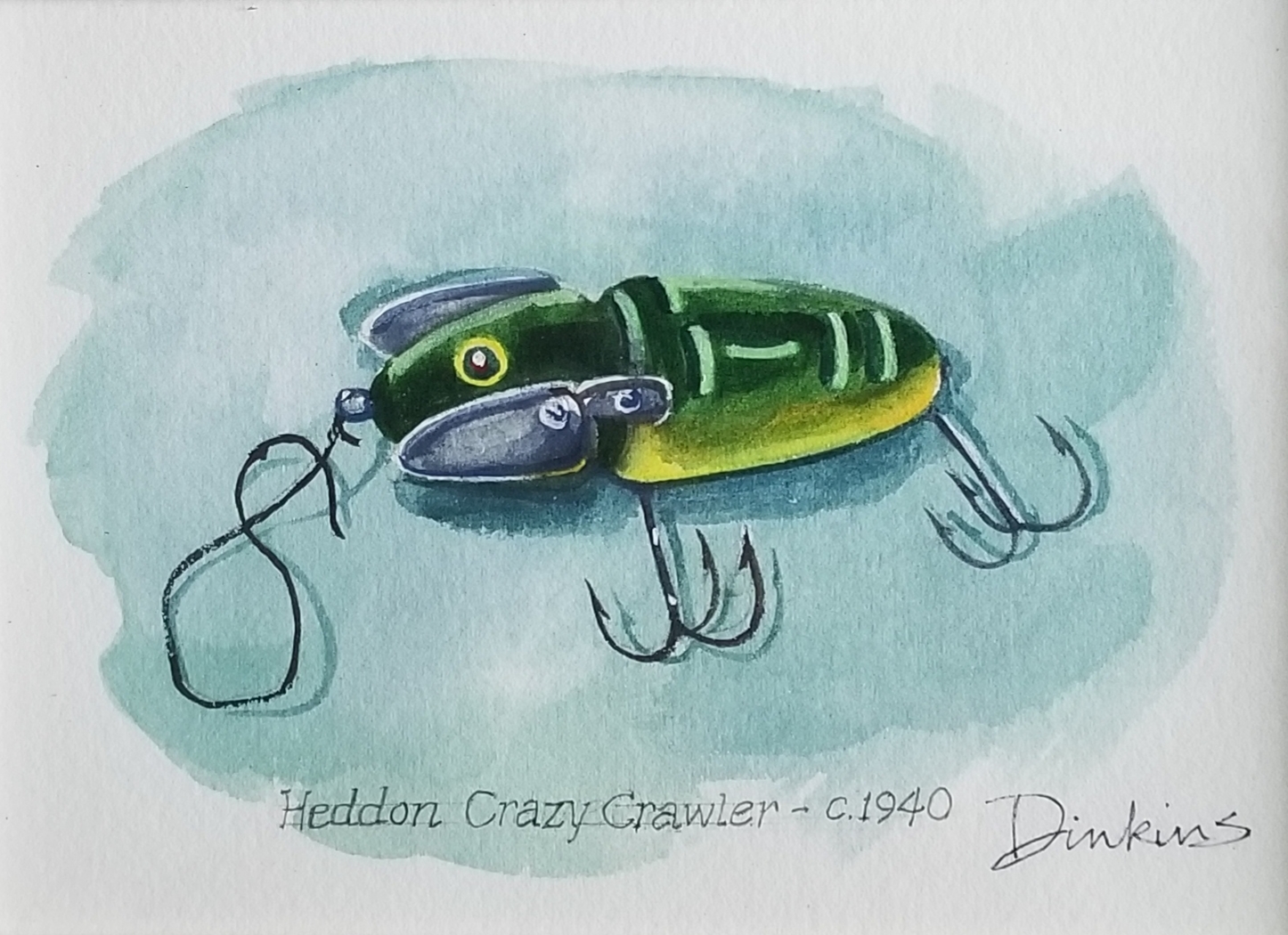 Crazy Crawler, a watercolor painting by William Dinkins